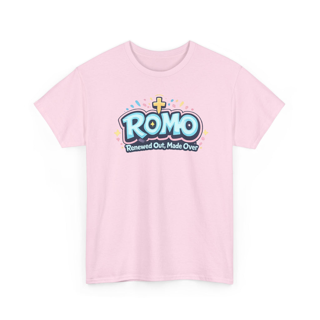 Renewed Out Made Over T‑Shirt — "Romo" Christian Faith Tee (Romans 12:2)